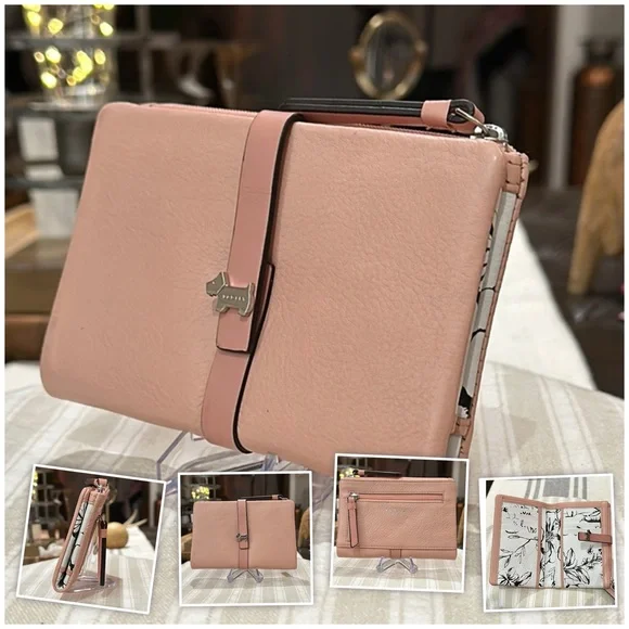 Authentic Radley London West View Medium Bifold Leather Wallet in Pink 🩷 - Picture 4 of 16